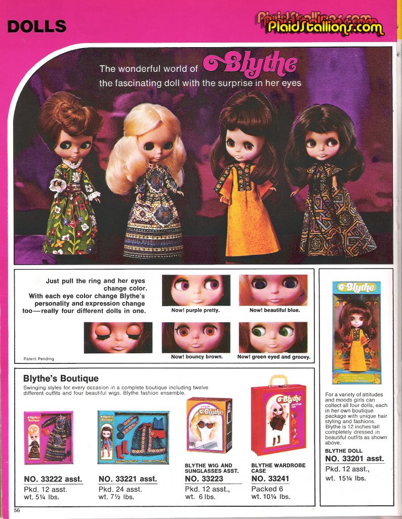 Kenner B;ythe dolls catalog