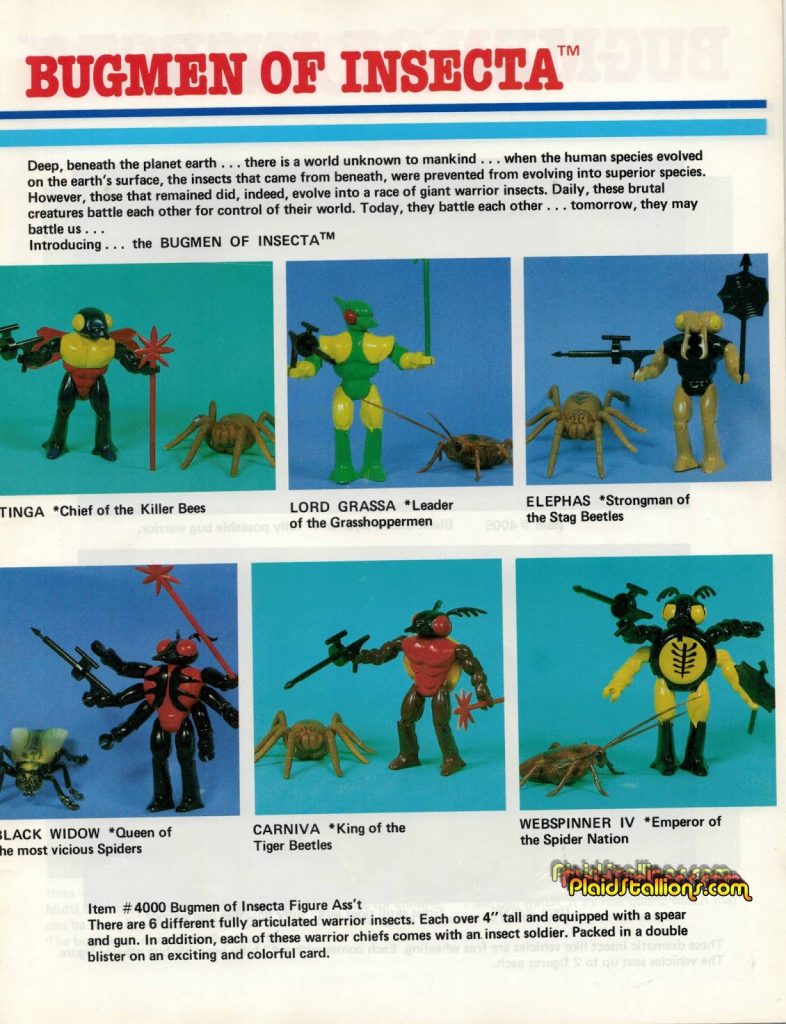 1984 Multiple Toys BugMen of Insecta Catalog