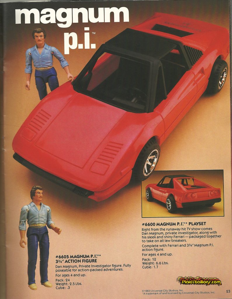 1983 LJN Catalog- Magnum PI action figures