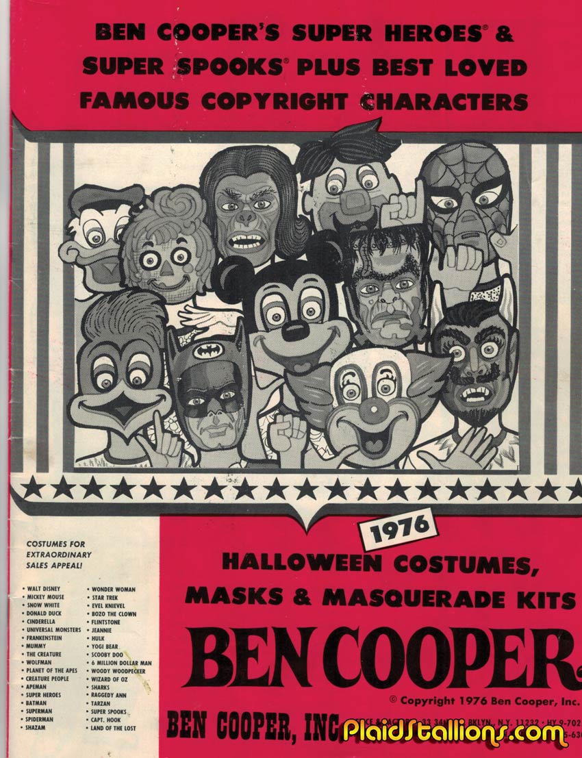 1976 Ben Cooper Halloween Costume Catalog