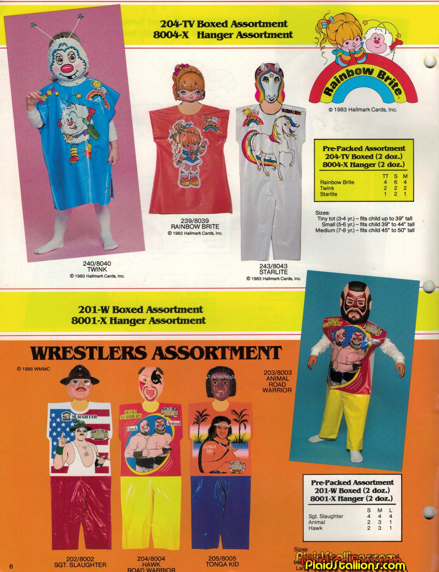 1986 Collegeville Costum Catalog Cover