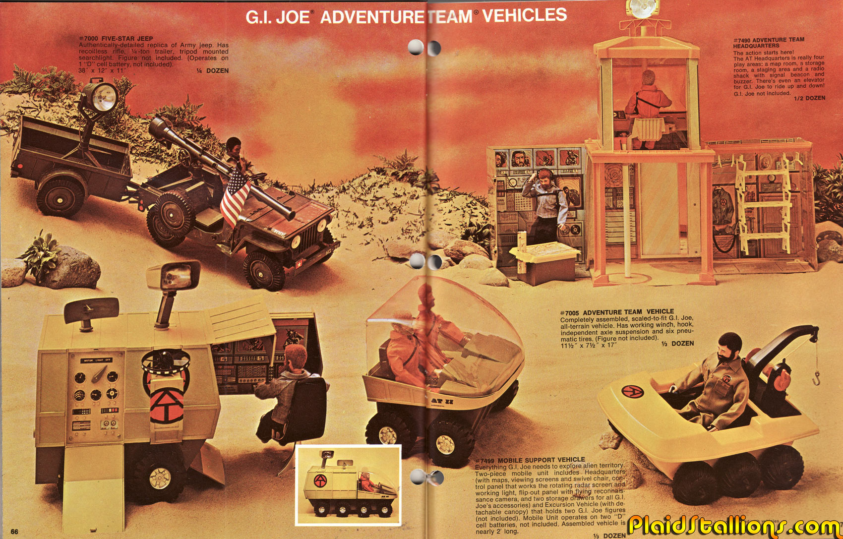 1973 Hasbro GI Joe Adventure Team Catalog : Plaidstallions