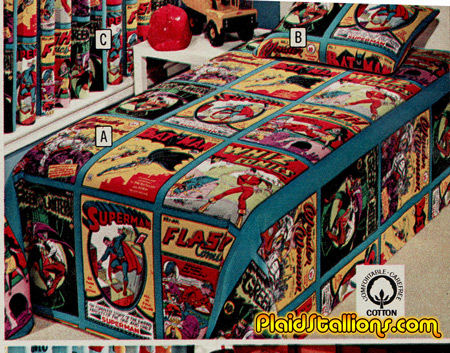 Golden Age Superhero bedsheets