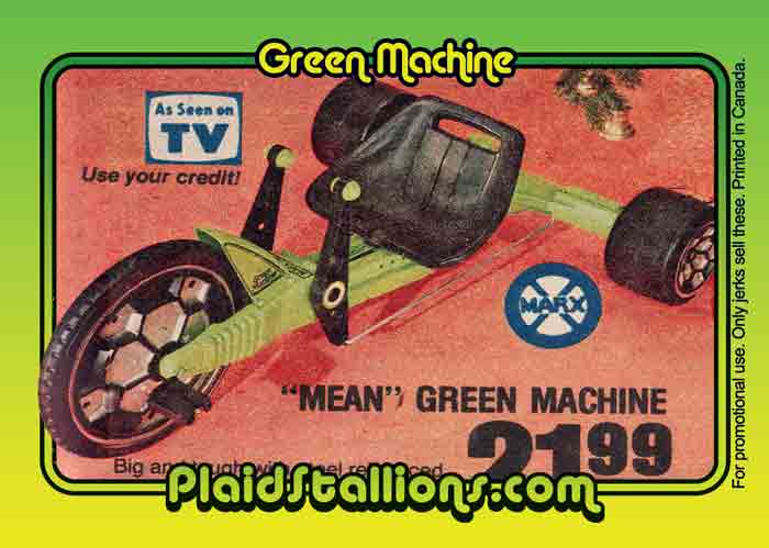 Green Machine Trading Card
