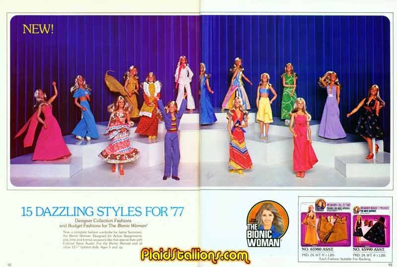 KENNER: 1976 The Bionic Woman Doll Designer Budget Fashions