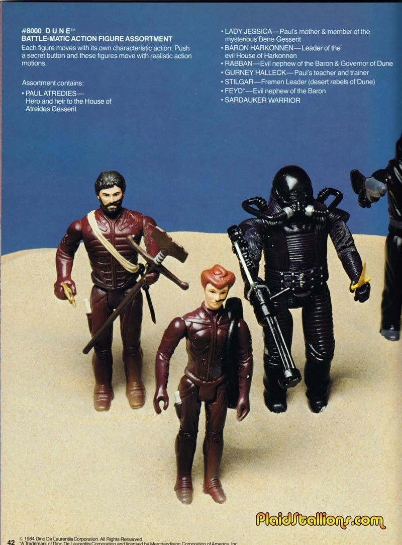 LJN Dune Catalog 1984: Action Figures : Sandworm: PlaidStallions - Dune2