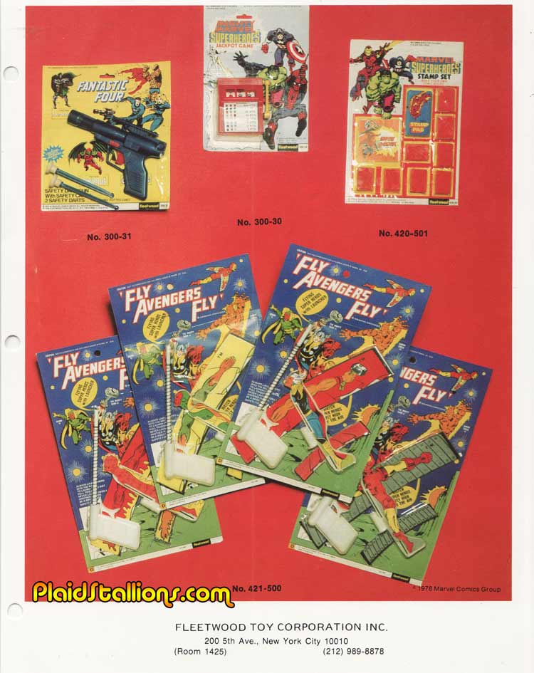 1979 Fleetwood Avengers toys catalog 