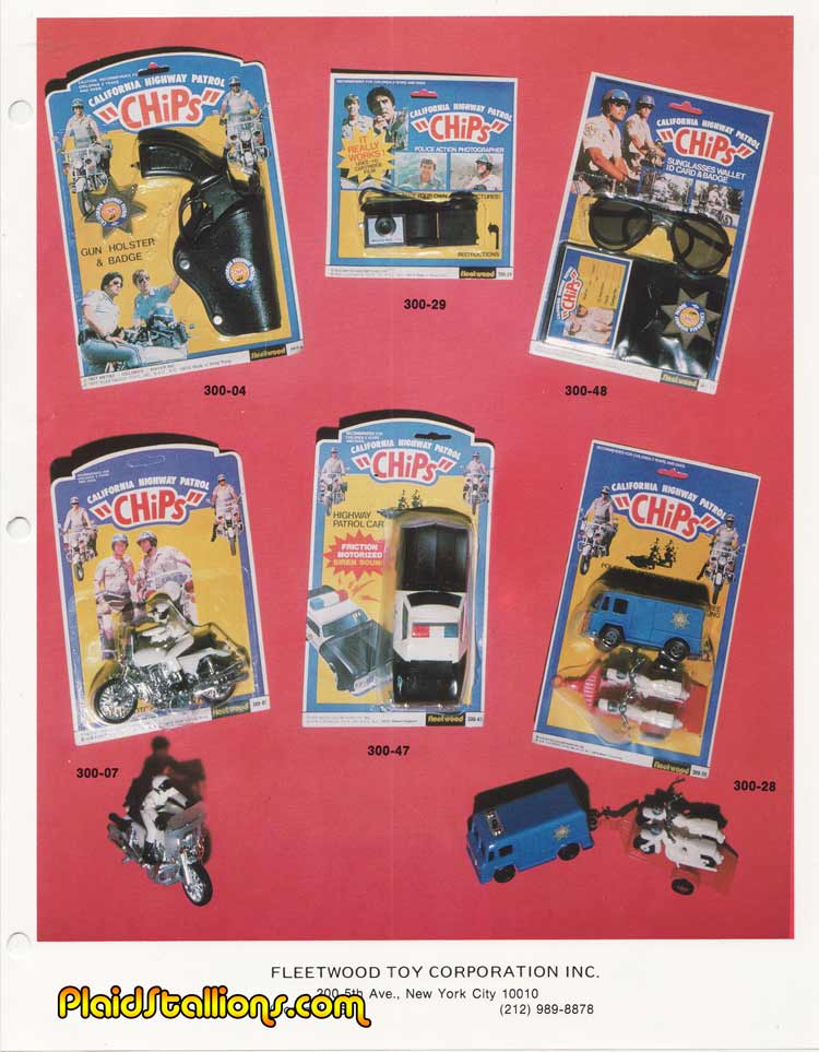 1979 Fleetwood CHips toys catalog 
