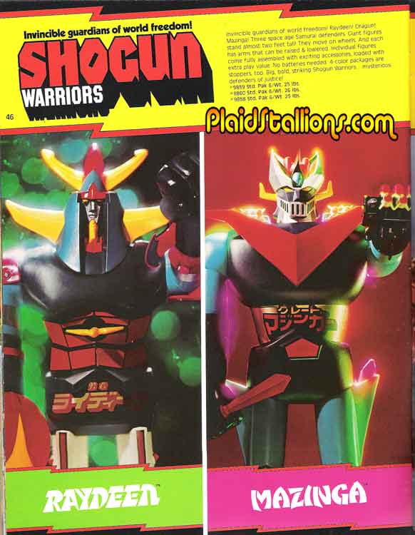 Mattel Shogun Warriors and Jumbo Machinders