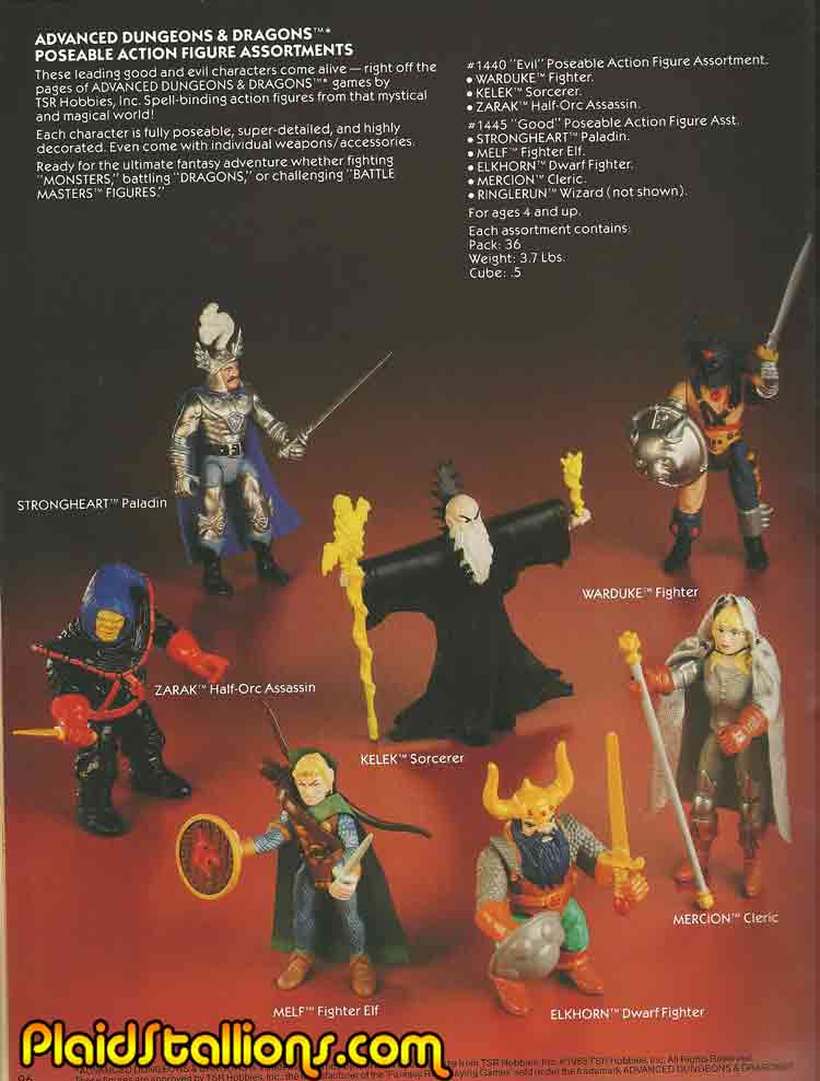 D&d action on sale figures 80s