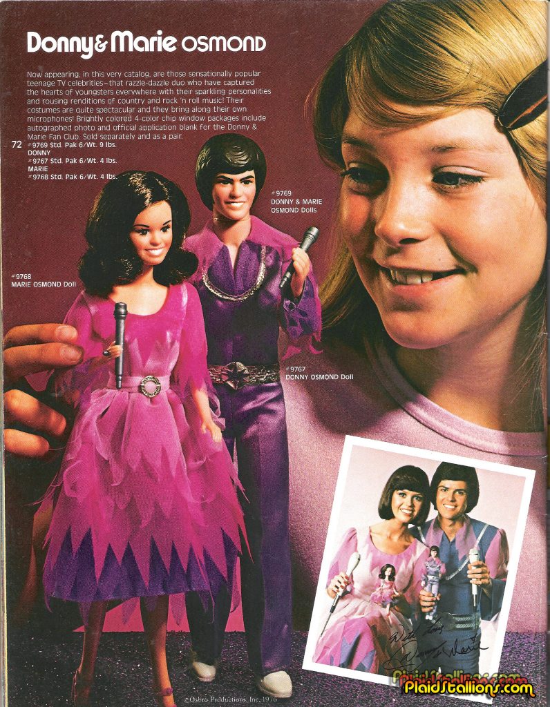 1977 Mattel Donny and Marie Osmond Dolls