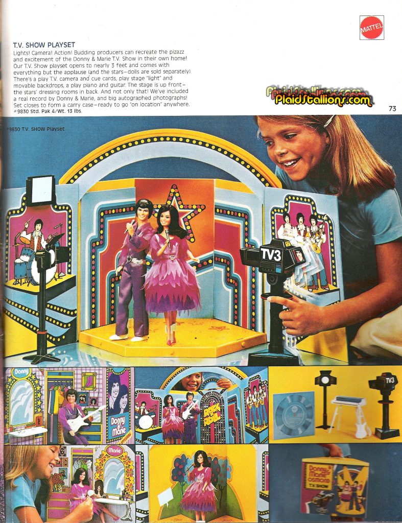 1977 Mattel Donny and Marie Osmond Playset