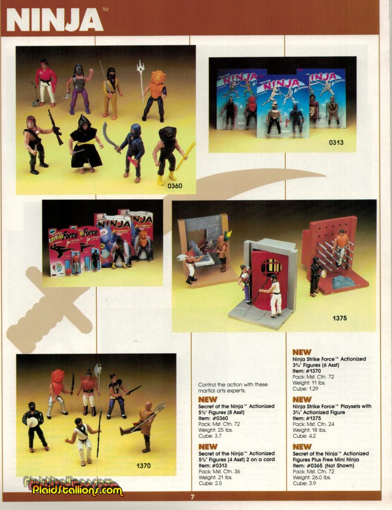 1987 Remco Toys Catalog Ninja Figure