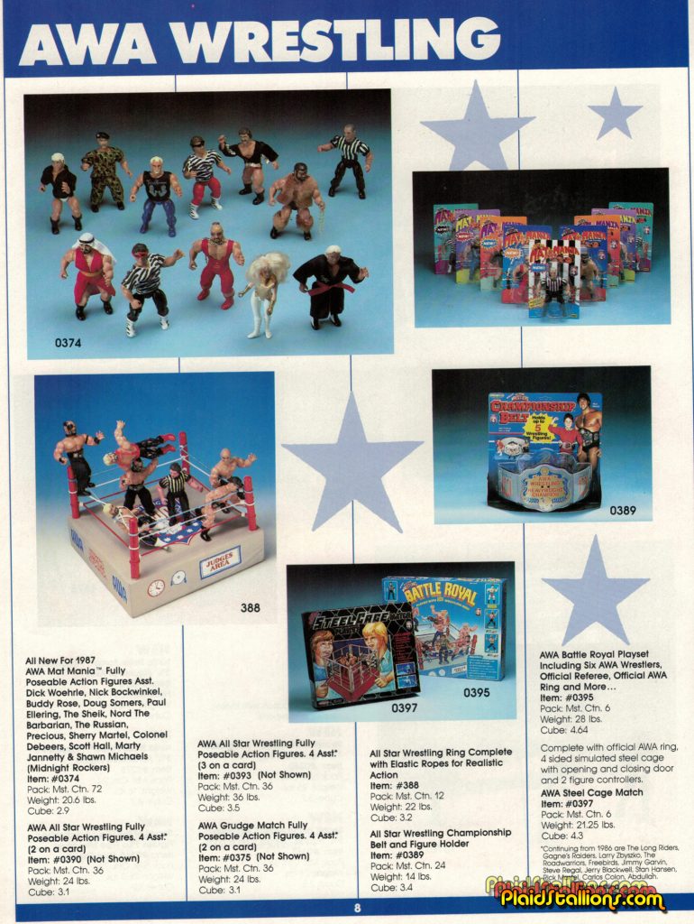 1987 Remco Toys Catalog AWA Wrestling