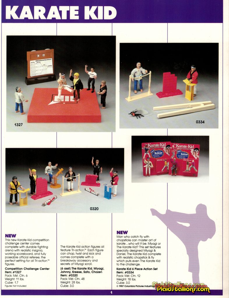 1987 Remco Toys Catalog Karate Kid Play Sets