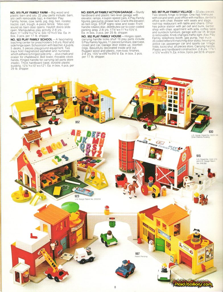 1975 Fisher-Price Catalog Little People castle