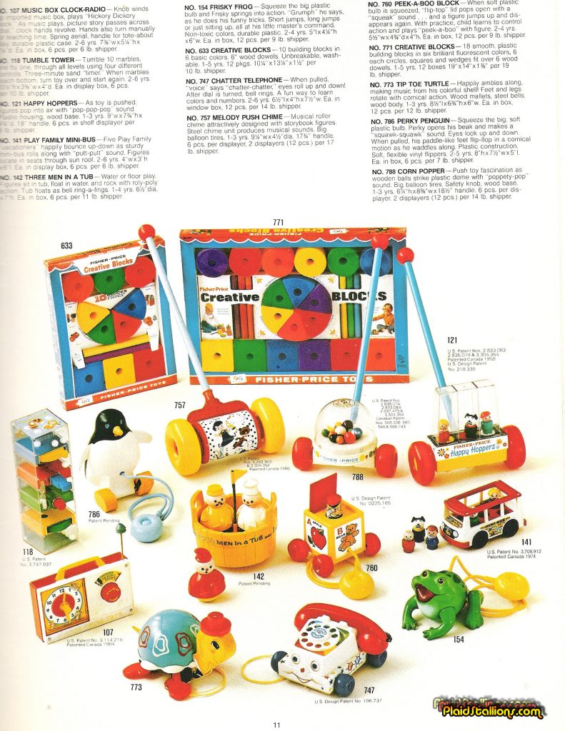 1975 Fisher-Price Catalog pre-school toys