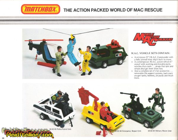 1977 Matchbox MAC (Mobile Action Command) Catalog - PS