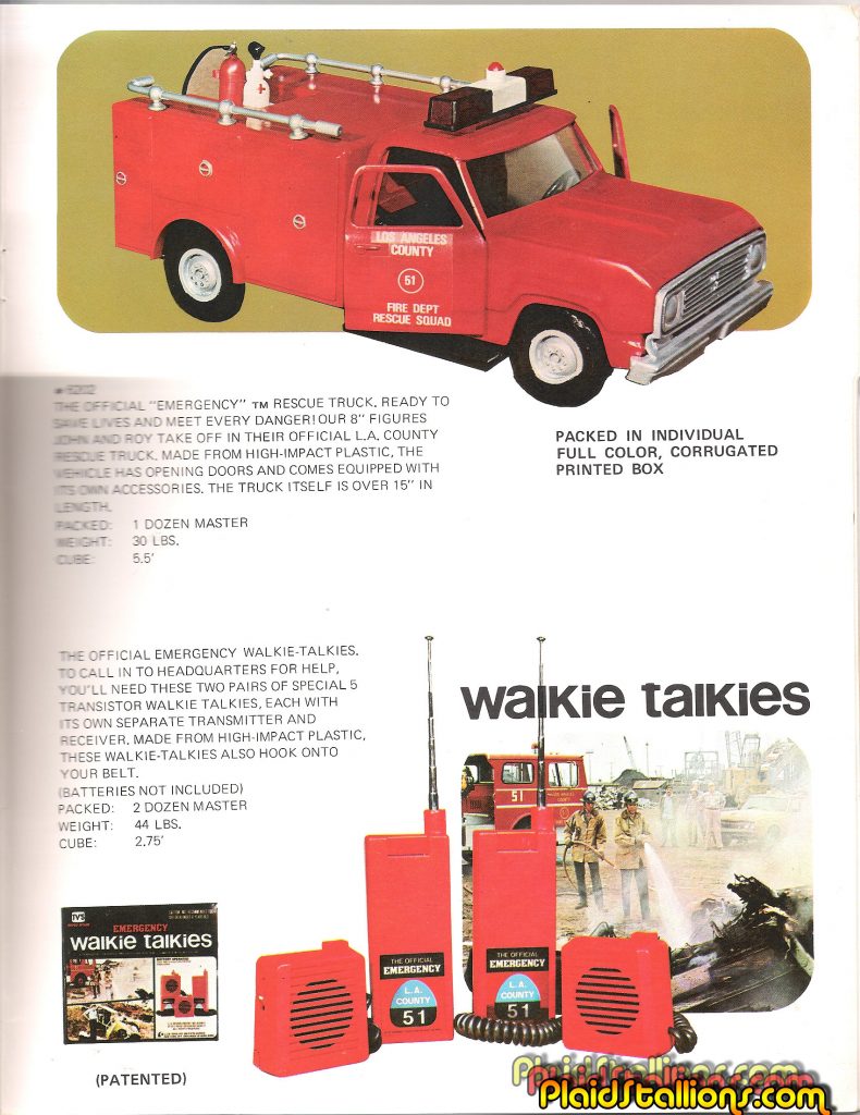 LJN Emergency Catalog 1975