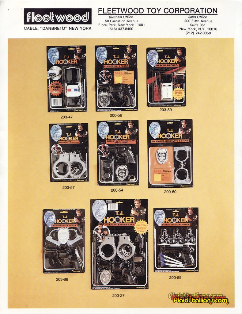 1984 Fleetwood Toys Catalog- TJ HOOKER