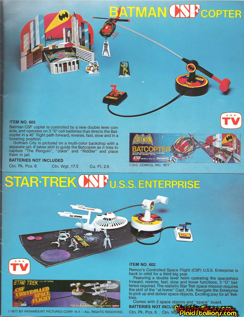 Remco 1978 Catalog Batcopter