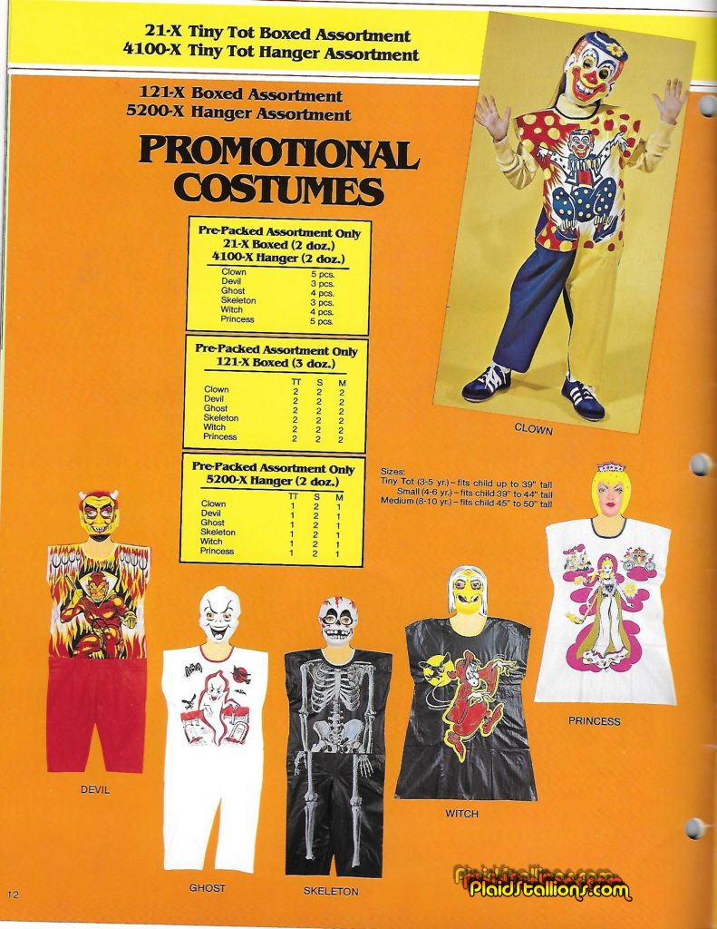 1987 Collegeville Halloween Costume Catalog Spooks