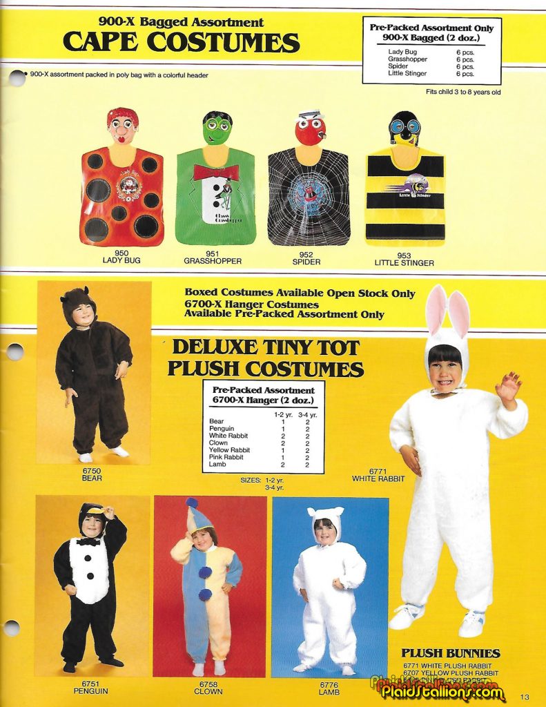 1987 Collegeville Halloween Costume Catalog