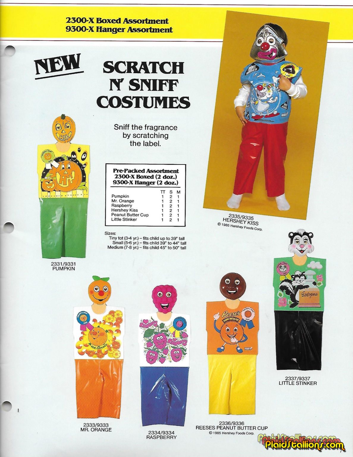 1987 Collegeville Halloween Costume Catalog PS