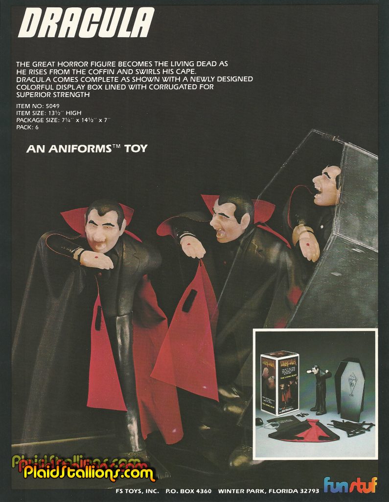 1980 FunStuf Toys Aniforms Dracula