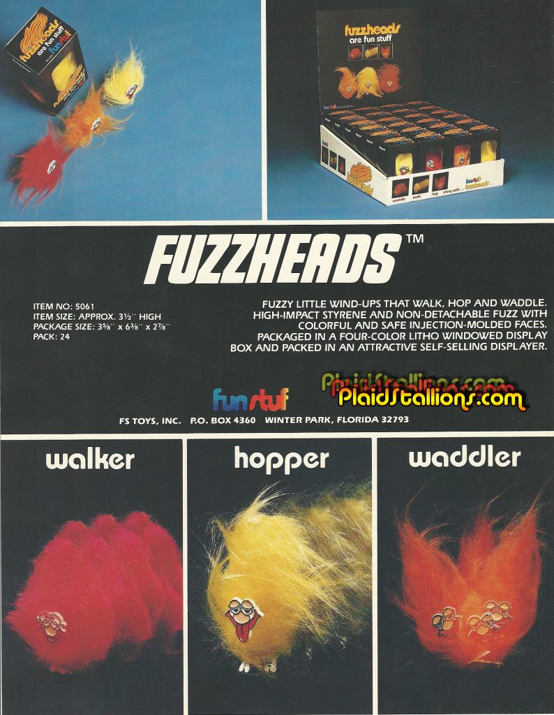 1980 FunStuf Toys Fuzzheads