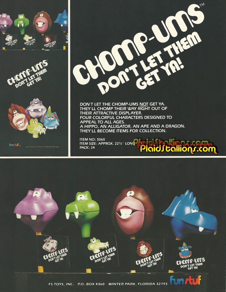 1980 FunStuf Toys Chomp-Ums