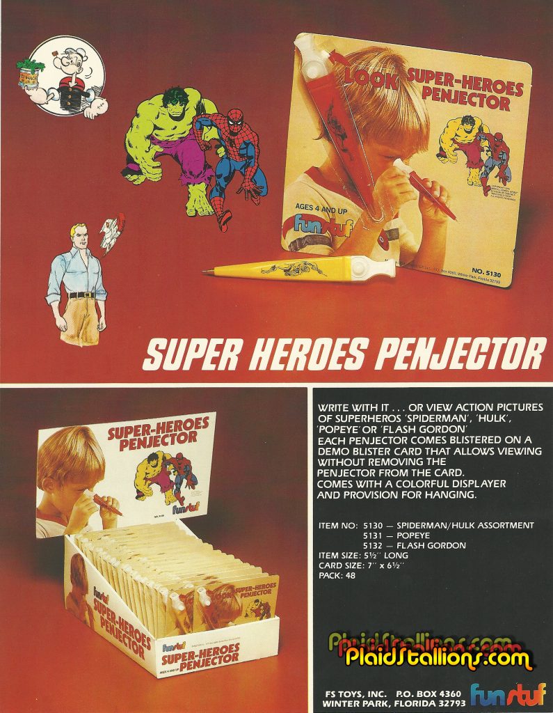 1980 FunStuf Toys Marvel Superheroes