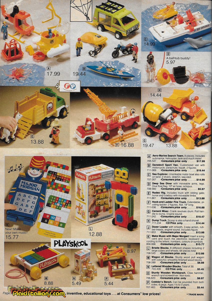 Fisher-Price and Lego- 1980 Consumer’s Distributing Catalog - PS