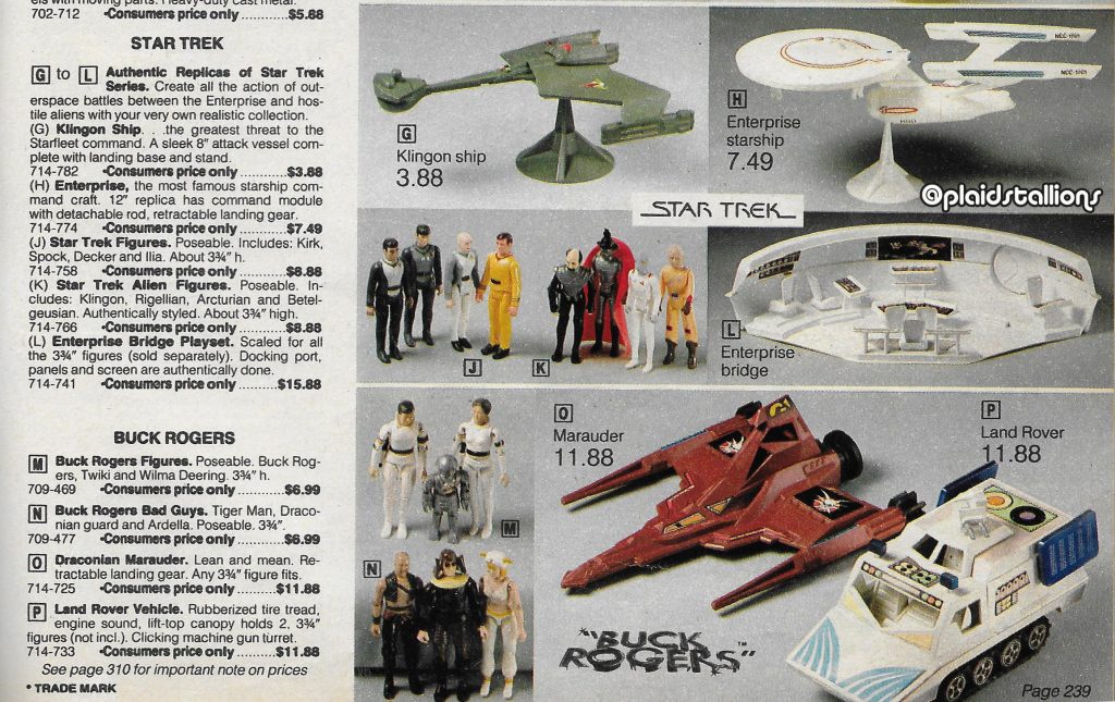 Mego Star Trek and Buck Rogers