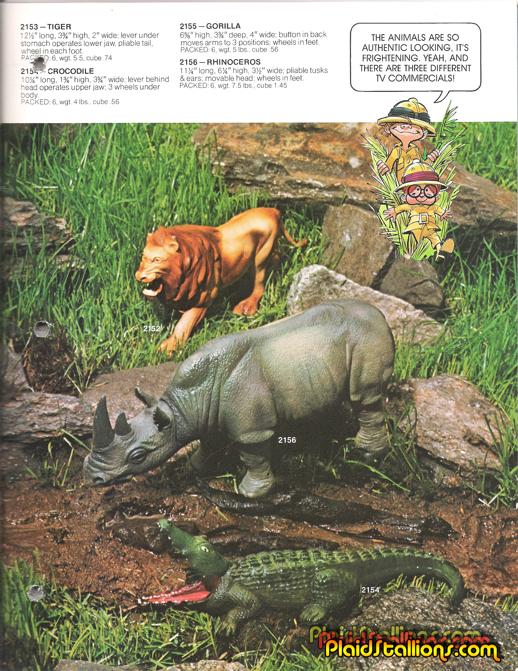 Marx Safari Adventure Action Figures Catalog 1975 PS
