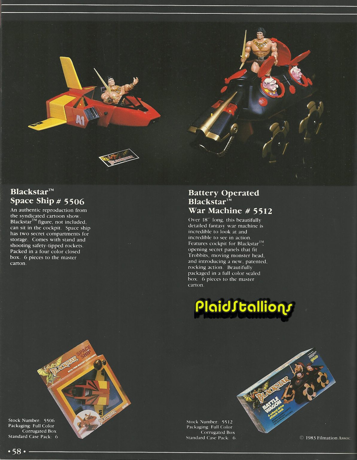 1984 Galoob Blackstar Catalog PS