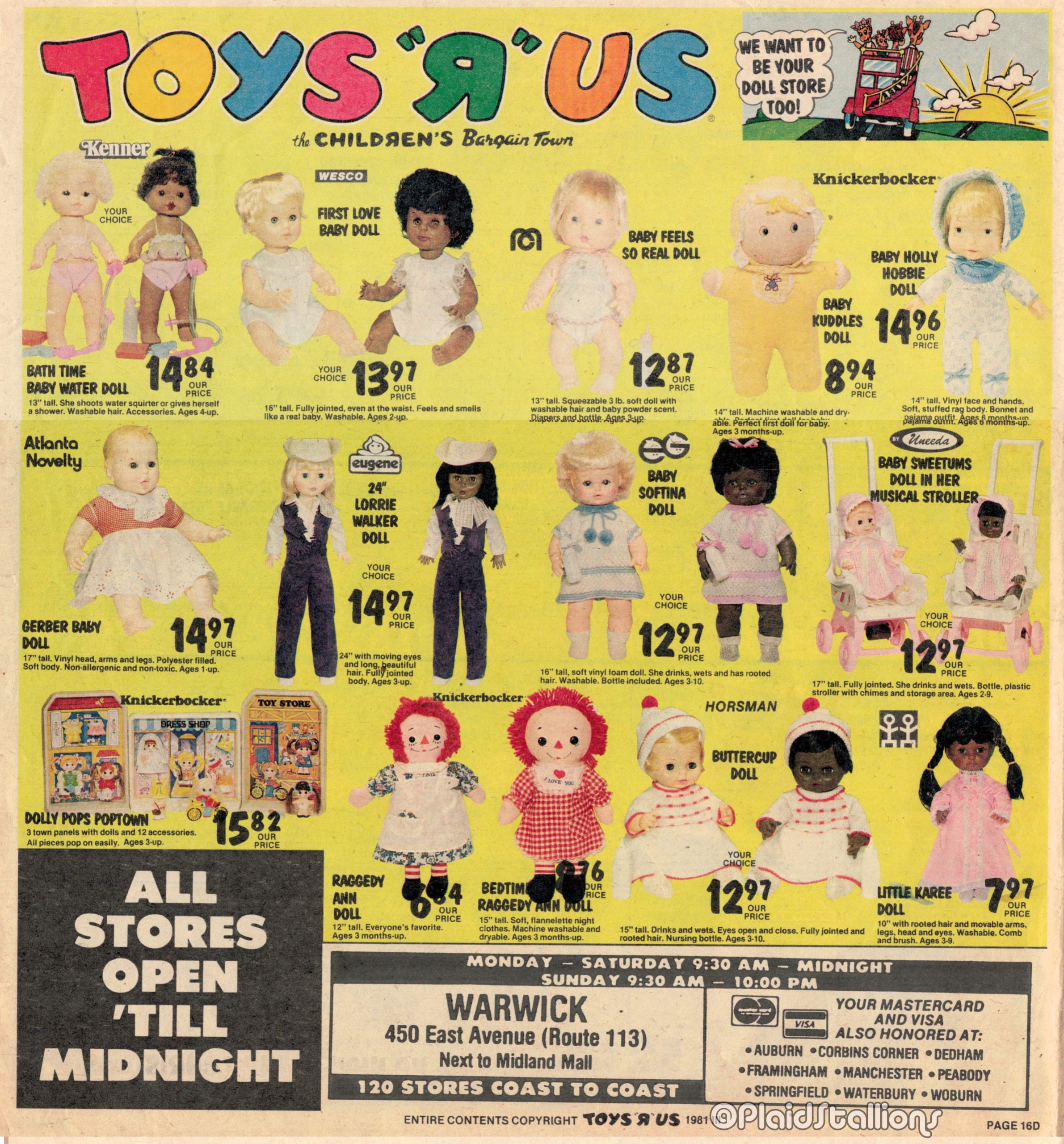 1981 Toys R Us Catalog Mego Remco Ps