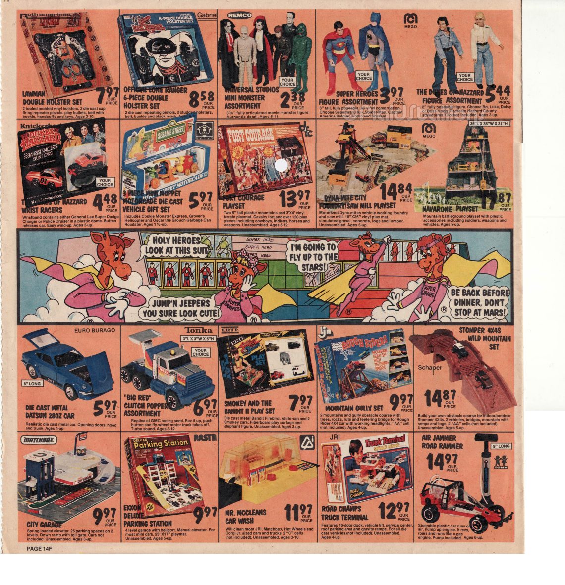 1981 Toys R Us catalog Mego Remco PS