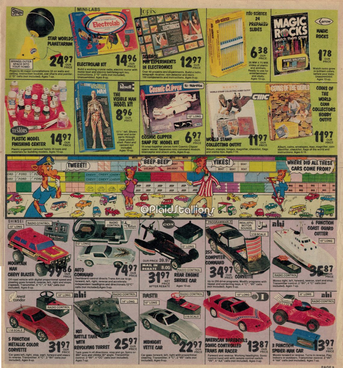 1981 Toys R Us catalog Mego Remco PS