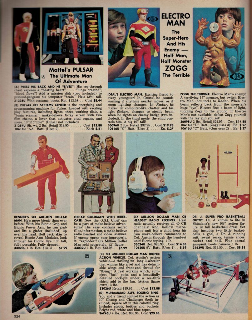 1978 action figure catalog