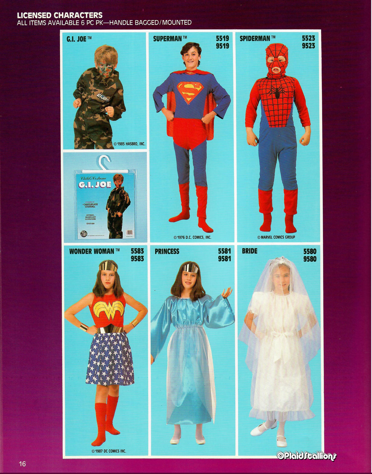 1988 Ben Cooper Halloween Catalog Silverhawks GI Joe Universal