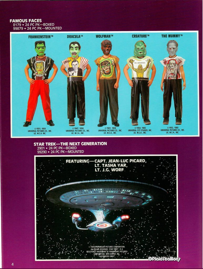 1988 Ben Cooper Halloween Catalog