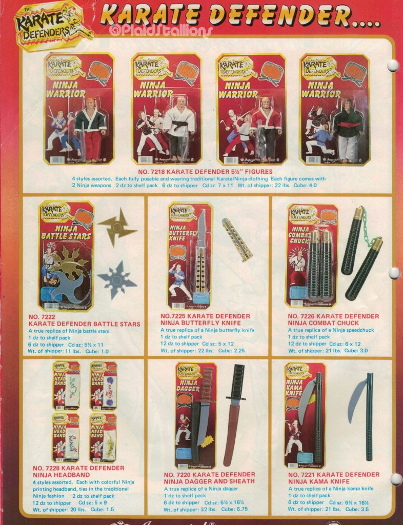 Imperial toys catalog 1986 Ninja warrior