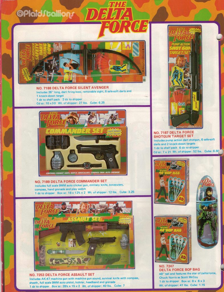 Imperial toys catalog 1986 Delta Force