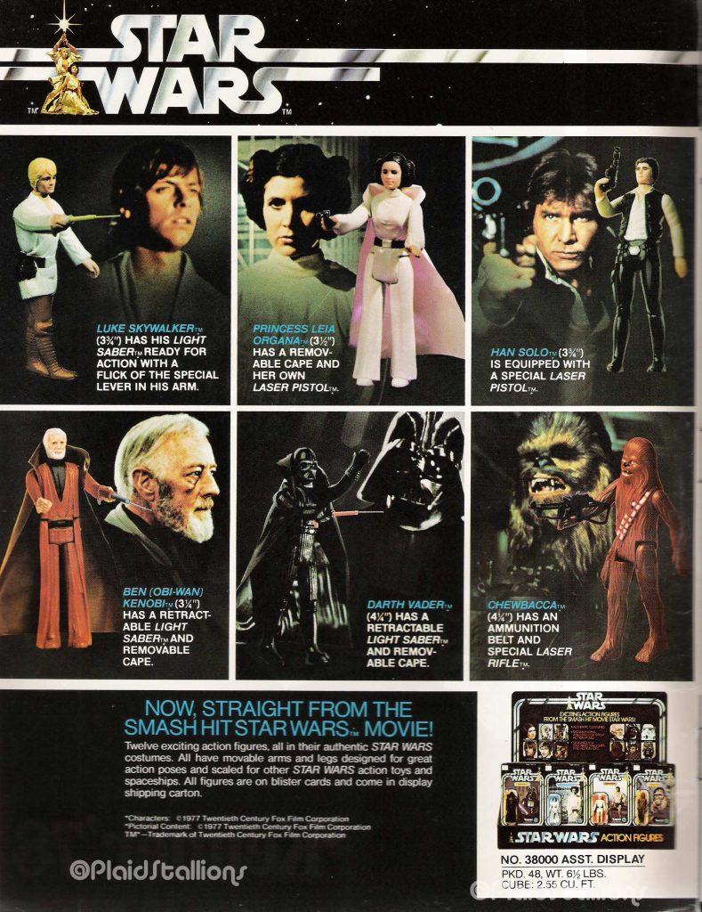 Kenner 1978 Star Wars Catalog Action Figures