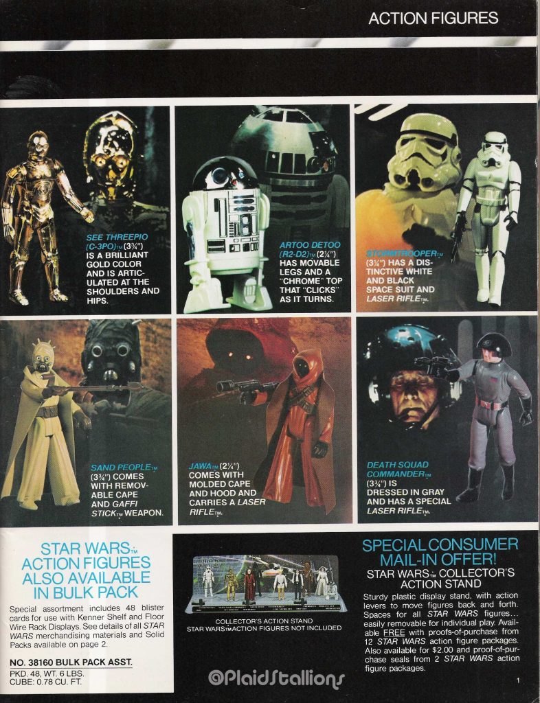 Kenner 1978 Star Wars Catalog Action Figures