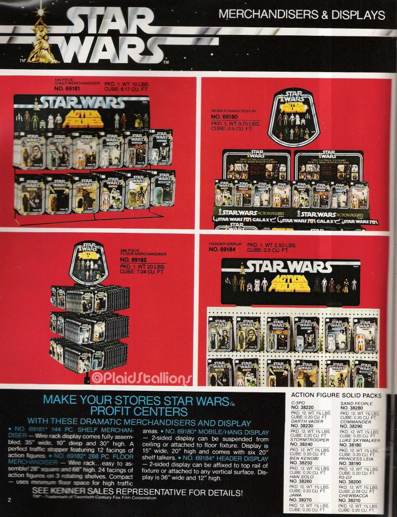 Kenner 1978 Star Wars Catalog Store Displays