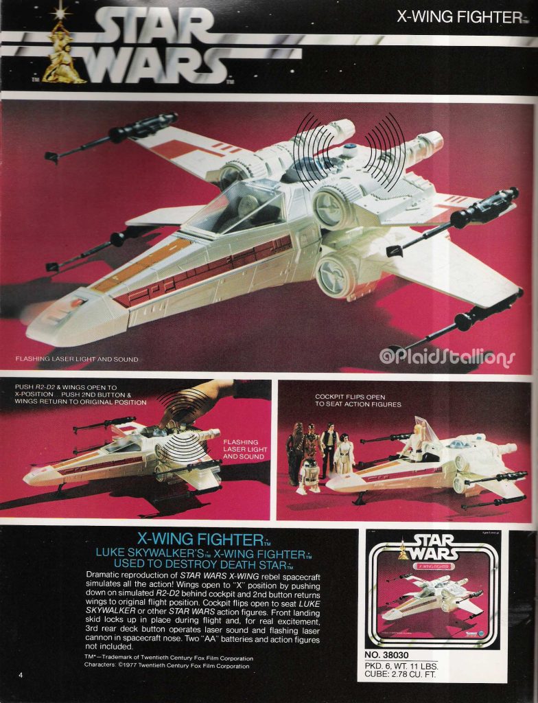 Kenner 1978 Star Wars Catalog X Wing