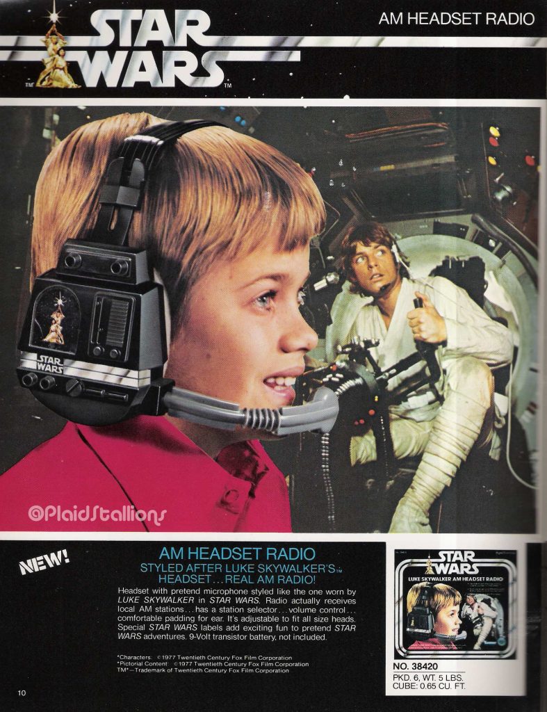 Kenner 1978 Star Wars Catalog Head Set