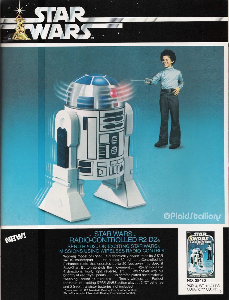 Kenner 1978 Star Wars Catalog Remote Control R2 D2